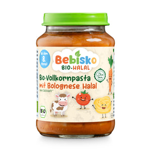 6x Bio-Vollkornpasta mit Bolognese Halal | Ab dem 8. Monat