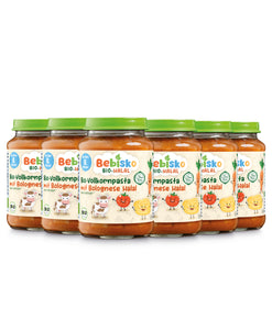 6x Bio-Vollkornpasta mit Bolognese Halal | Ab dem 8. Monat